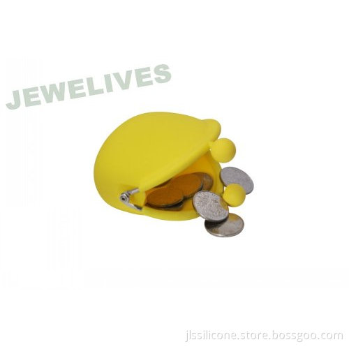 Direct Manufactures Offer Silicone Coin Bag In Lemon Yellow
